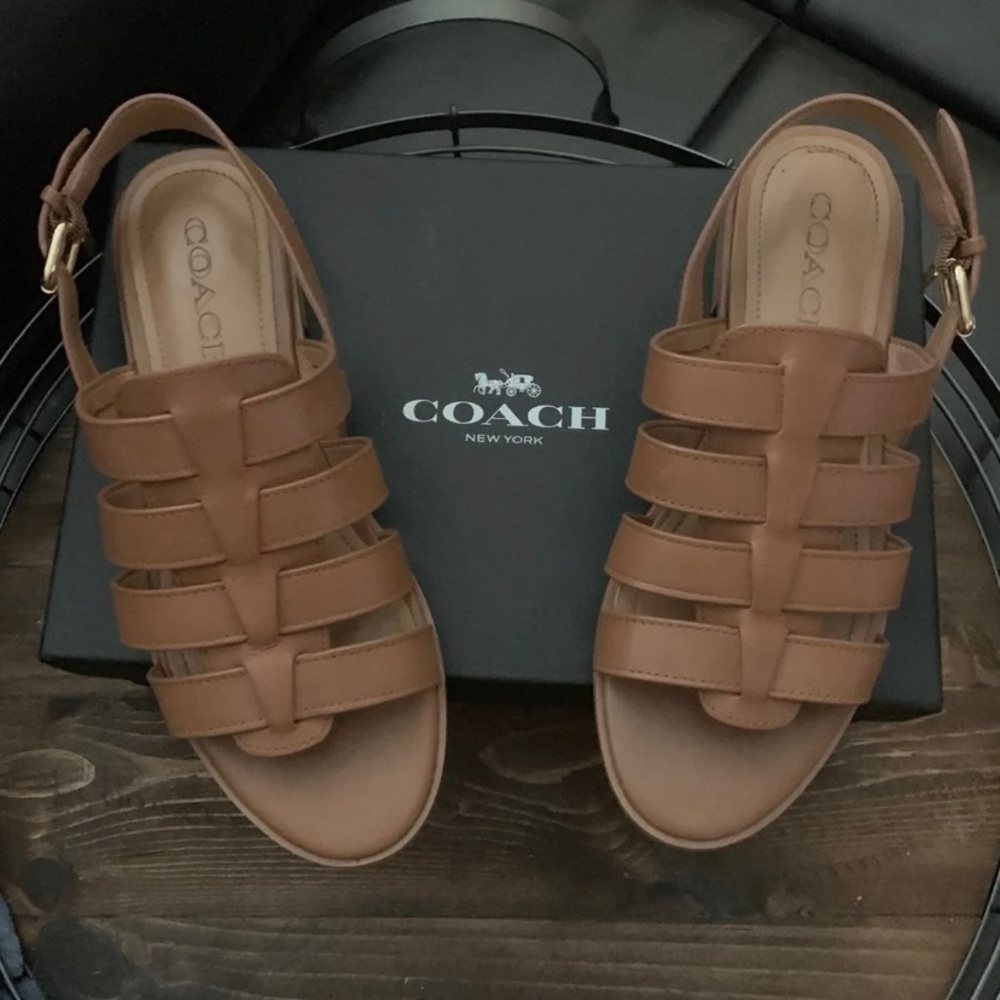 Coach Leather Sandals